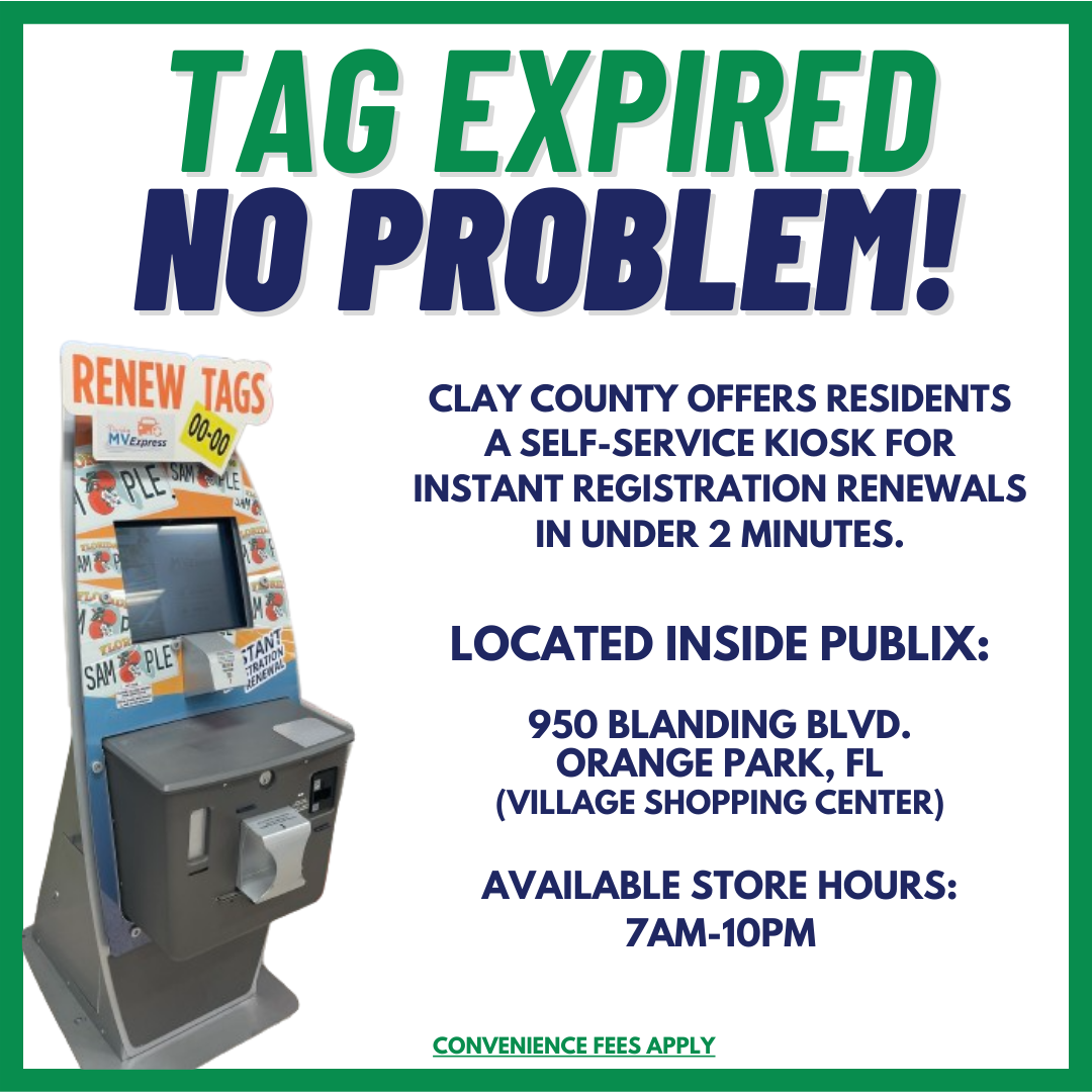 Kiosk Publix Blanding for Expired Tags